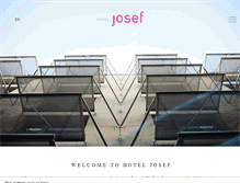 Tablet Screenshot of hoteljosef.com